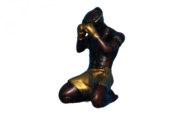 Muay Thai Figur gold 7,5cm